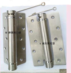 可調式閉門合頁, 九十度定位不銹鋼液壓合頁,彈簧合頁